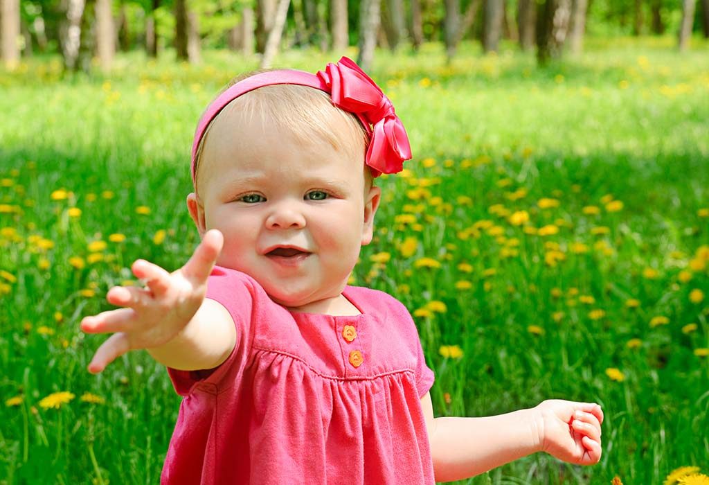 interact with your baby as much as you can so she can learn new words